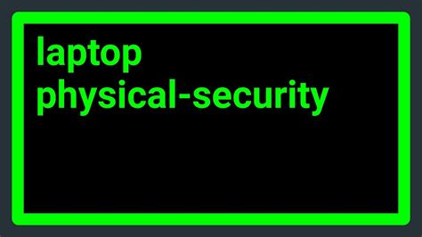 laptop lock no security slot|Ways to physically secure laptop that has no kensington lock.